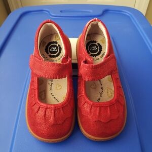 Livie and Luca Red Ruche Shoes